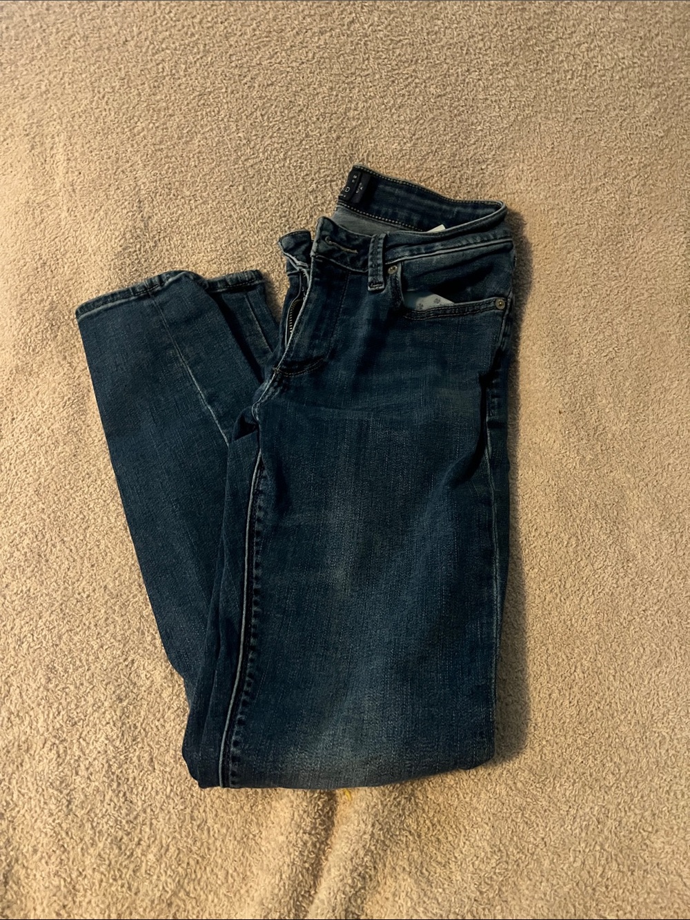 Lucky Brand Women's Skinny Jeans in Dark Wash Blue Sasha Super Skinny